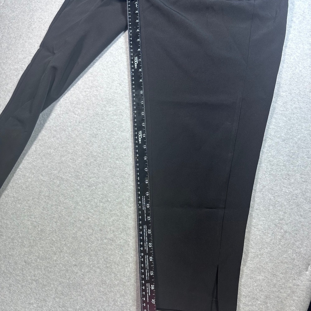 Worthington Womens Black Pleated Ankle Pants Size 12 NWT Tapered Slit Hem Dress - Picture 4 of 10